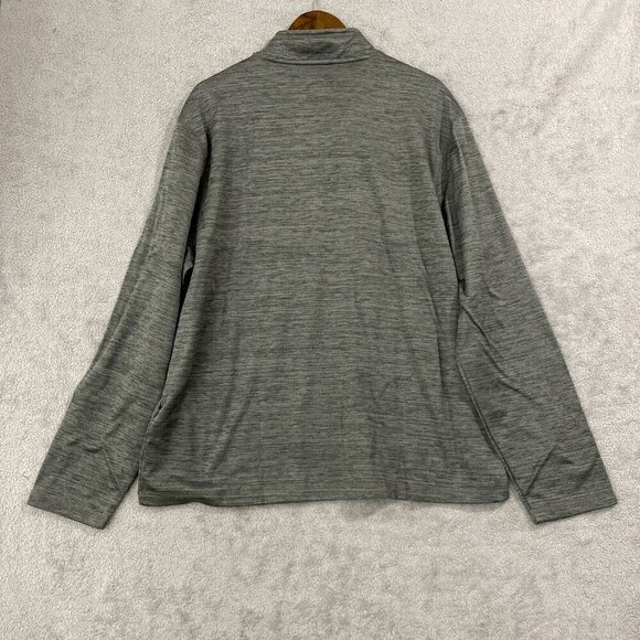 NEW G.H. Bass & Co. Mens XL Mixed Media 1/4 Zip Pullover Gray Sweatshirt - Picture 3 of 7